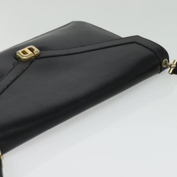 DIOR Shoulder Bag Leather Black Gold - Picture 6 of 12